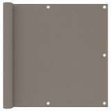 Pantalla de balcón Vidaxl 90x500 CM Oxford Fabric Taupe