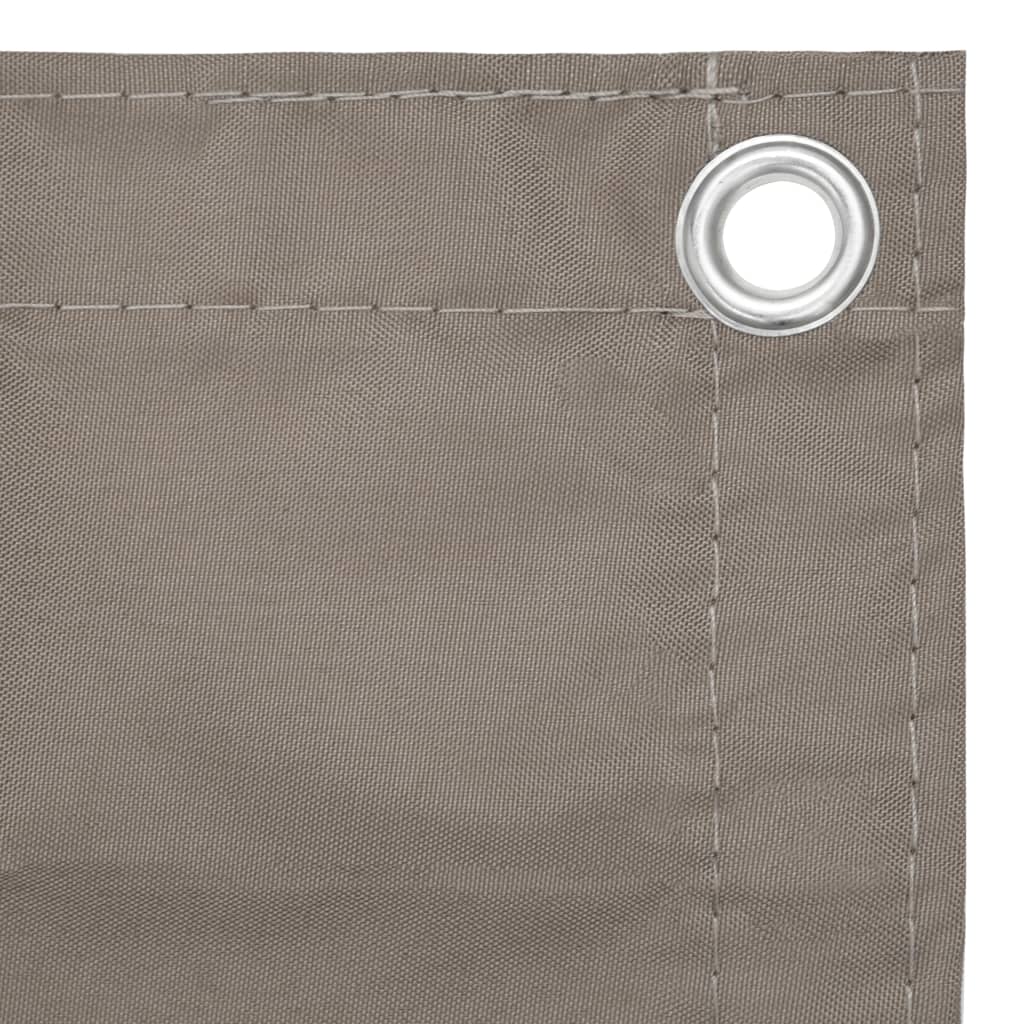 Vidaxl Balkon Bildschirm 90 x 500 cm Oxford Stofftaupe