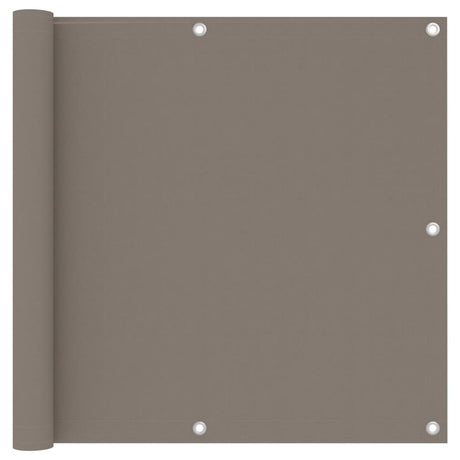 Vidaxl Balkon Bildschirm 90x600 cm Oxford Stofftaupe