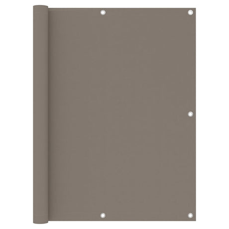 Vidaxl Balkon Bildschirm 120 x 500 cm Oxford Stofftaupe