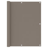 Vidaxl Balkon Bildschirm 120x600 cm Oxford Stofftaupe