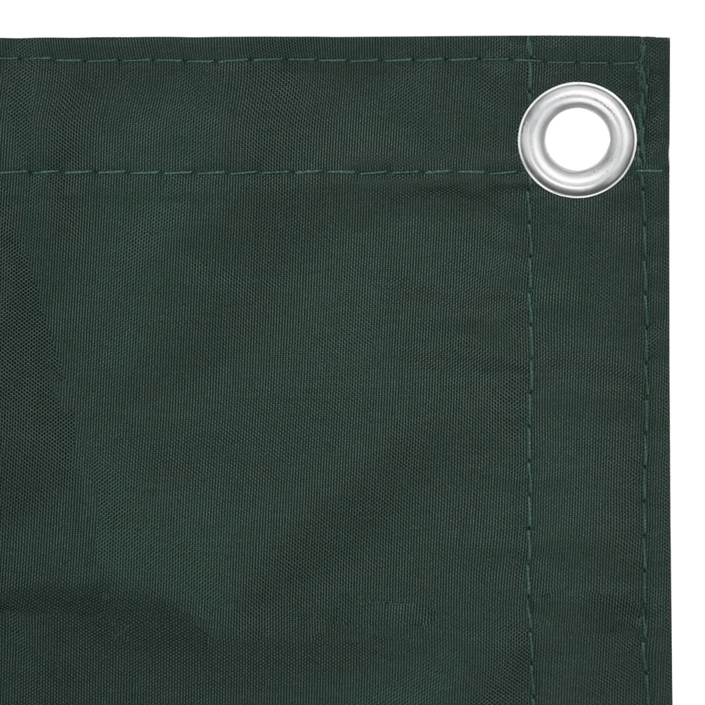 Pantalla de balcón Vidaxl 75x300 cm Oxford Fabrics Dark Green