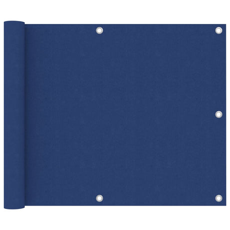 Vidaxl Balkon Bildschirm 75x600 cm Oxford Stoff blau