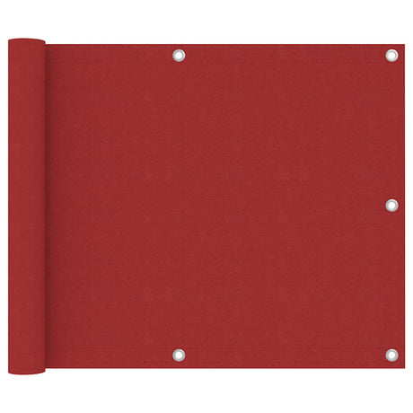 Vidaxl Balkon Bildschirm 75x300 cm Oxford Stoff rot