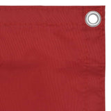 Écran de balcon Vidaxl 75x300 cm Oxford Fabric Red