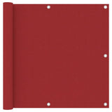 Vidaxl Balkon Bildschirm 90x500 cm Oxford Stoff rot