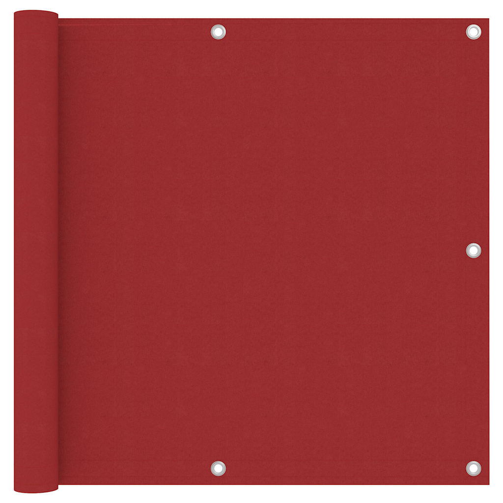 Vidaxl Balkon Bildschirm 90x500 cm Oxford Stoff rot