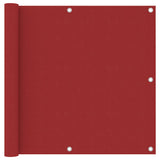 Vidaxl Balkon Bildschirm 90x500 cm Oxford Stoff rot