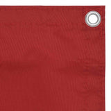 Vidaxl Balkon Bildschirm 90x500 cm Oxford Stoff rot