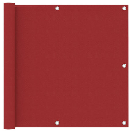 Vidaxl balkonscherm 90x600 cm oxford stof rood