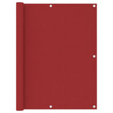 Vidaxl Balkon Bildschirm 120x600 cm Oxford Stoff rot