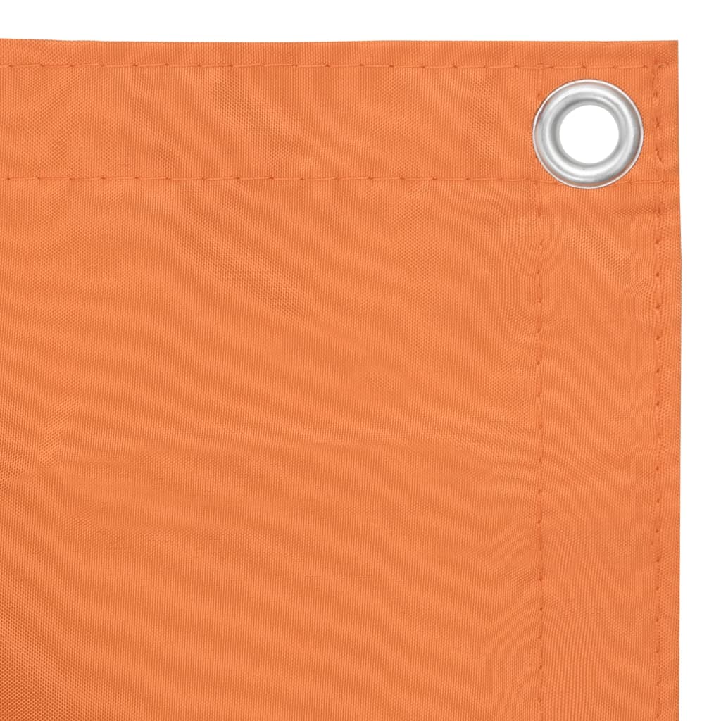 Pantalla de balcón Vidaxl 75x300 cm Oxford Fabric Naranja