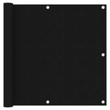 Vidaxl Balkon Bildschirm 90x300 cm Oxford Stoff schwarz