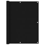 Vidaxl Balkon Bildschirm 120x600 cm Oxford Stoff schwarz