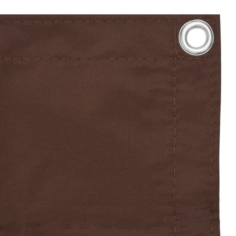 Vidaxl Balkon Bildschirm 75x500 cm Oxford Stoff braun