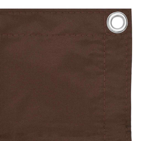 Vidaxl Balkon Bildschirm 90x400 cm Oxford Stoff braun