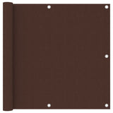 Vidaxl Balkon Bildschirm 90 x 500 cm Oxford Stoff braun