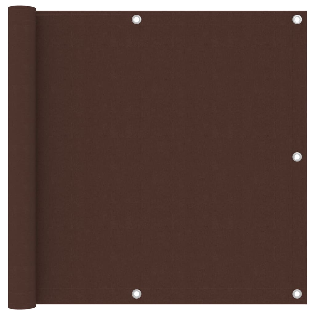 Vidaxl balkongskjerm 90x600 cm Oxford Fabric Brown