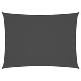 VIDAXL Sunshade Rechteck 2x3,5 M Oxford -Stoff -Anthrazit -geläutet