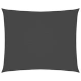 VIDAXL Sunshade Rechteckige 6x7 M Oxford -Stoffanthrazit -gelenkt