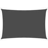 VIDAXL Sunshade Rechteckige 6x8 M Oxford -Stoffanthrazit -geläutet