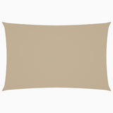VIDAXL SUNSHADE Rechteckige 2x4,5 M Oxford Stoff Beige