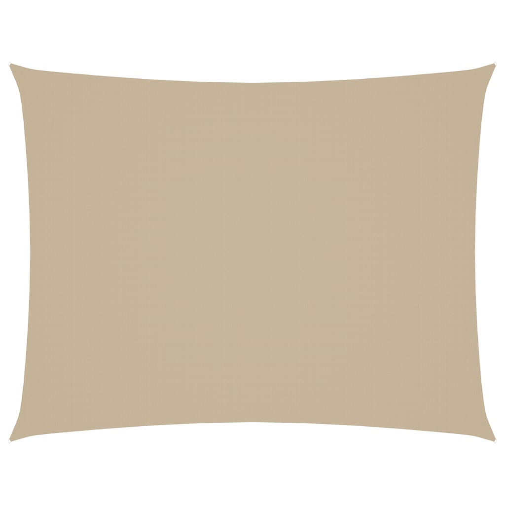 Vidaxl Sun Shade Rectangular 6x8 M in tessuto Oxford beige