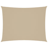 VidaXL Zonnescherm rechthoekig 6x8 m oxford stof beige