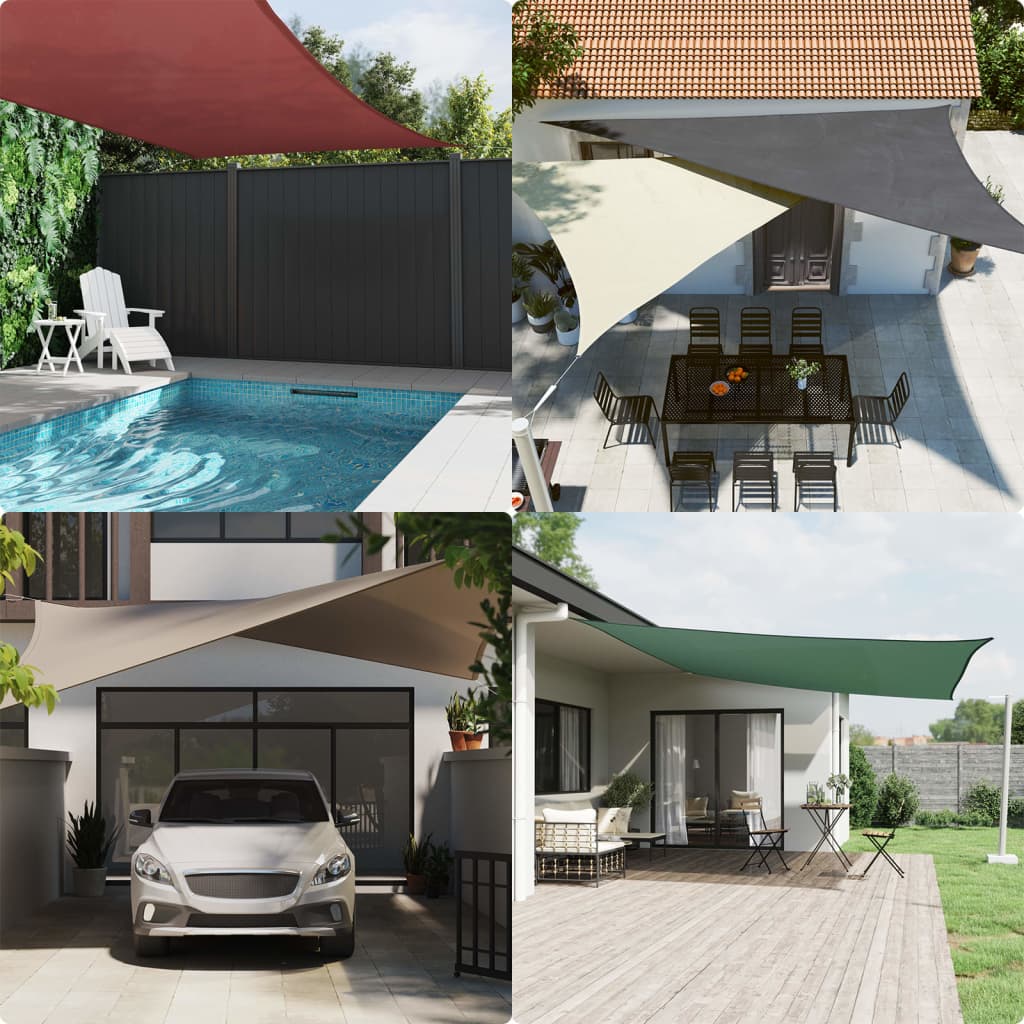 Vidaxl SunShade Triangular 2,5x2,5x3,5 m oxfordská tkanina béžová