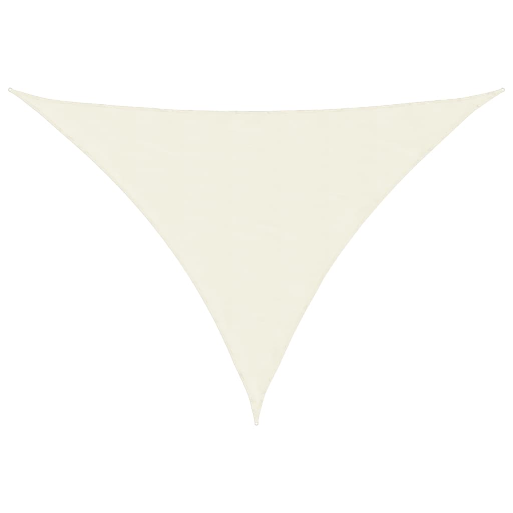 Vidaxl Sunshade Triangular 3,5x3,5x4,9 m Oxford Fabric Cream -farget