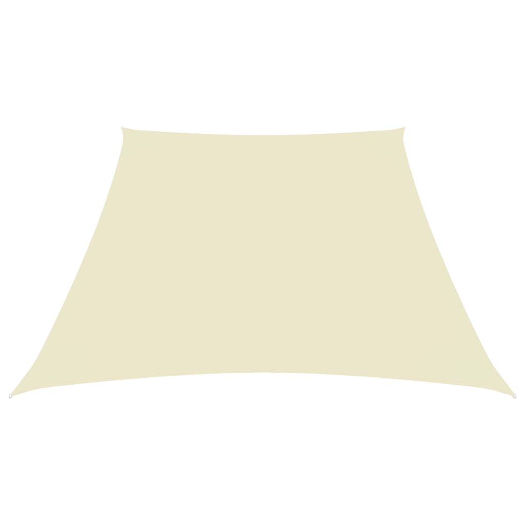 Vidaxl Sunshade Trapezium 3 4x3 M Oxford Fabric Cream -farget