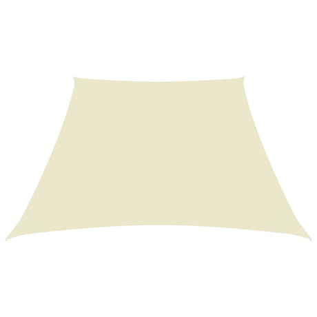 Vidaxl Zonnezeil Trapezium 3 5x4 M Oxford Fabric Cream -Colores