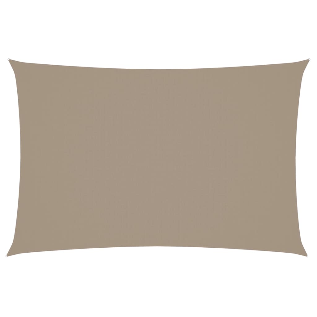 Vidaxl Sunshade Rectangular 2x4 M Oxford Fabric Taupe