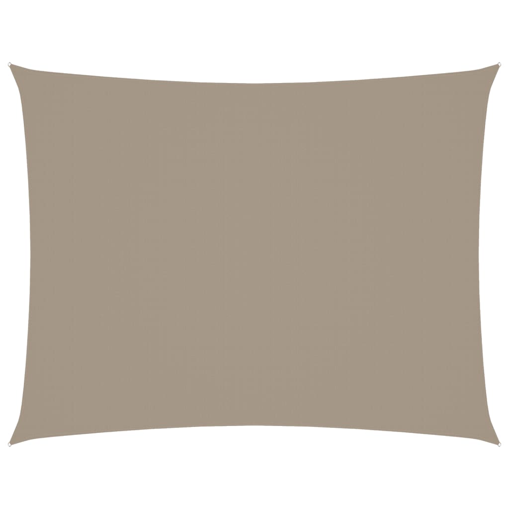 VIDAXL Sunshade Rechteck 3x4 M Oxford Stofftaupe