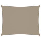 VIDAXL Sunshade Rechteck 3x6 M Oxford Stofftaupe