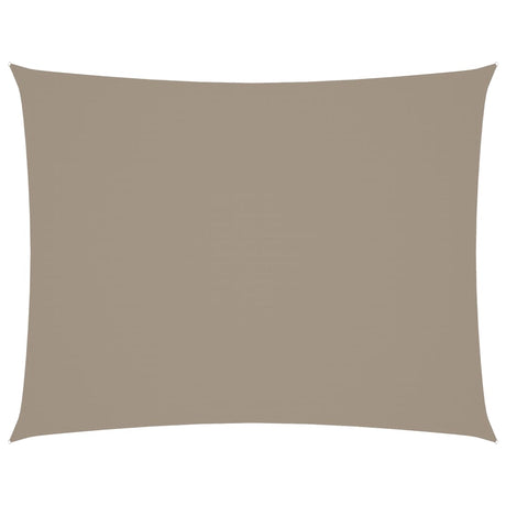 VIDAXL Sunshade Rechteck 5x6 M Oxford Stofftaupe
