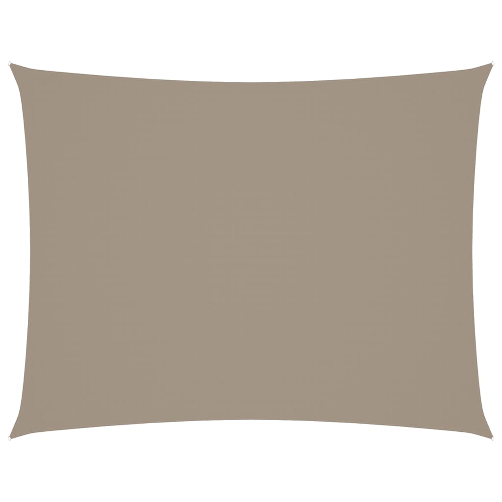 Vidaxl Sunshade Rectangular 5x6 M Oxford Fabric Taupe