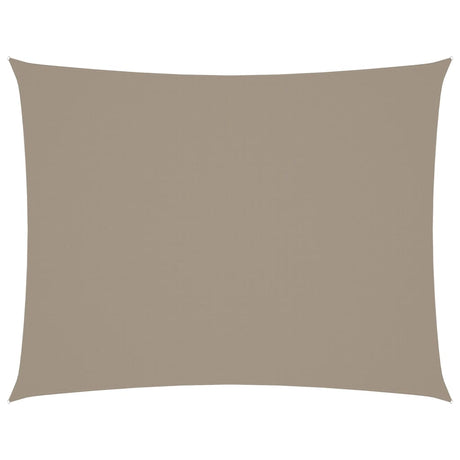 VIDAXL Sunshade Rechteck 5x7 M Oxford Stofftaupe