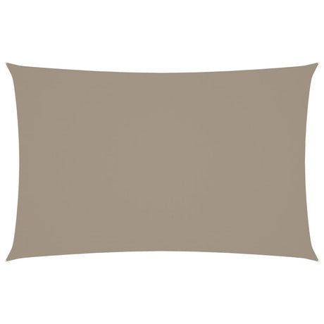 VIDAXL Sunshade Rechteck 5x8 M Oxford Stofftaupe