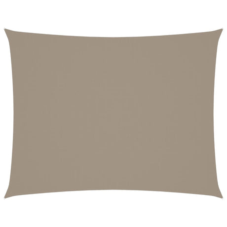 VIDAXL Sunshade Rechteck 6x7 M Oxford Stofftaupe