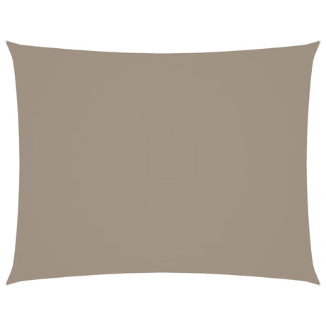 VIDAXL Sunshade Rechteck 6x8 M Oxford Stofftaupe