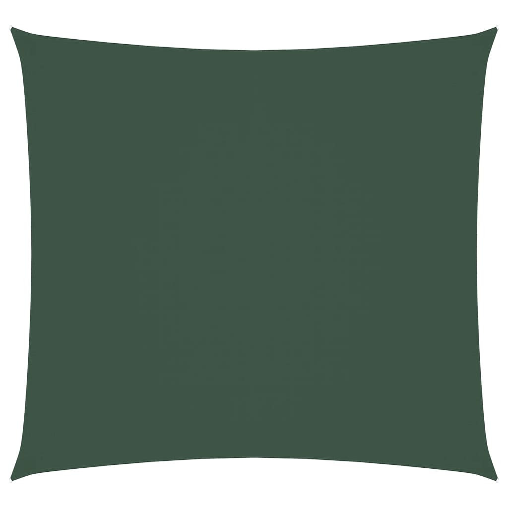 Vidaxl Sun Shade Square 3.6x3,6 M tessuto Oxford Verde scuro