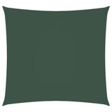 Vidaxl Sun Shade Square 3.6x3,6 M tessuto Oxford Verde scuro