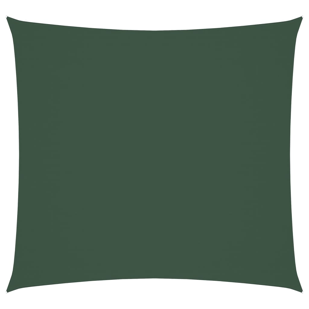 Vidaxl Sun Shade Square 7x7 M Tessuto Oxford Verde scuro