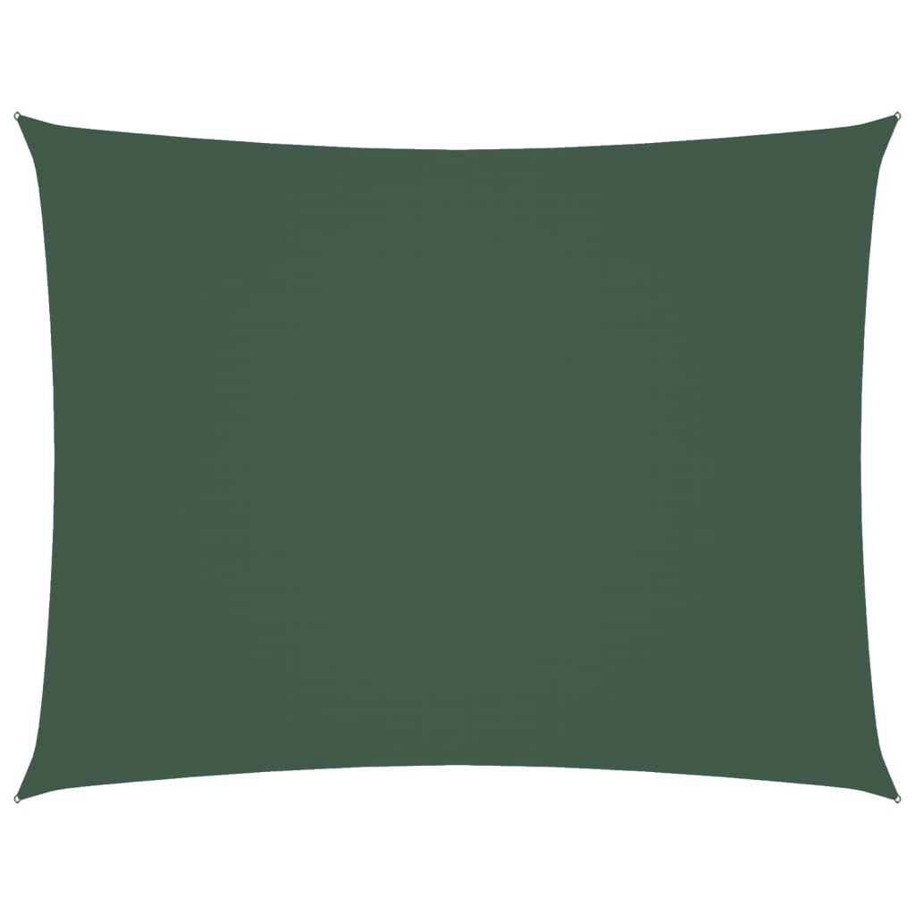 Vidaxl Sun Shade Rectangular 3x4 M tessuto Oxford Verde scuro