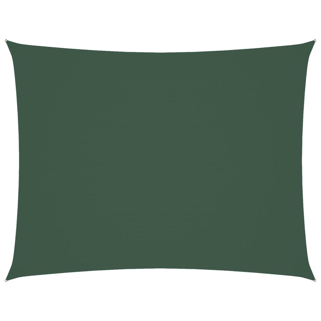 Vidaxl schaduwdoek rechthoekig 6x8 m oxford stof donkergroen
