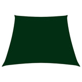 Vidaxl Zonnezeil Trapez 2 4x3 M Oxford Stoff dunkelgrün