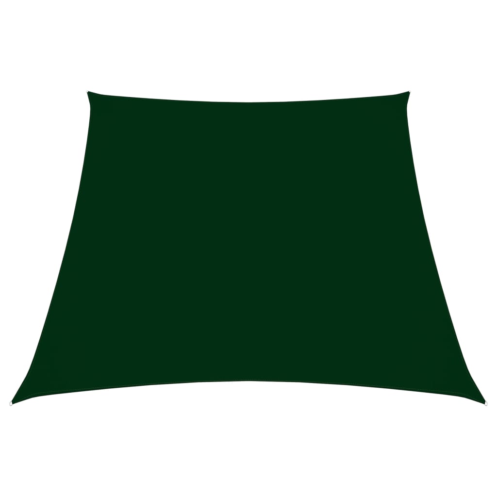 Trapecio Vidaxl Zonnezeil 3 5x4 M Oxford Fabric Dark Green