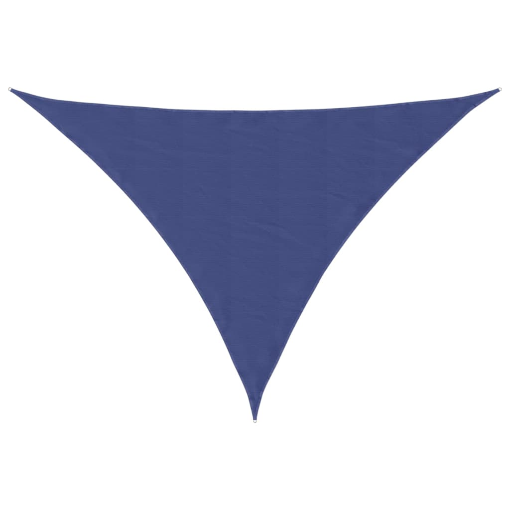 Vidaxl zonnescherm driehoekig 3,5x3,5x4,9 m oxford stof blauw