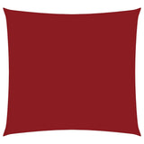Vidaxl zonnescherm vierkant 3x3 m oxford stof rood